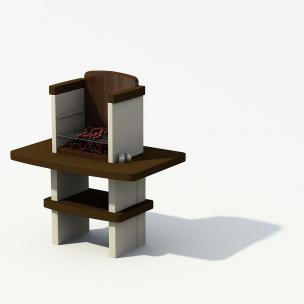 宽大案板烧烤炉、烤肉组合