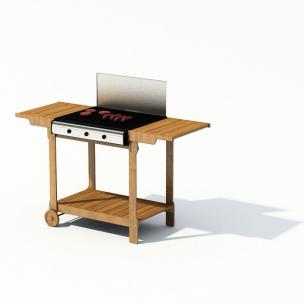 带轮手推烤炉、厨具