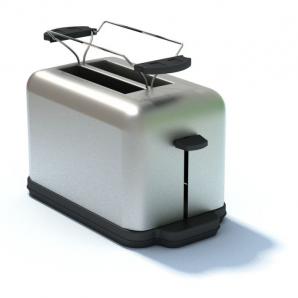 银灰色金属外壳吐司机