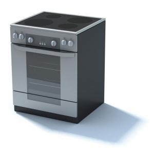 银色面板、电磁炉组合厨房电器