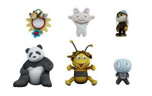 熊猫、蚂蚁、兔子儿童玩具