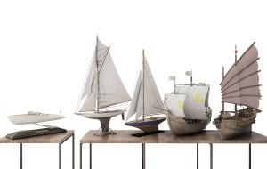 儿童玩具、帆船摆件