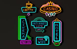 咖啡厅餐厅酒吧招牌标识霓虹灯管