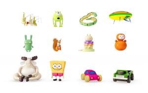 儿童玩具、不倒翁、卡通汽车