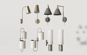 现代金属灯罩床头壁灯