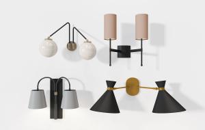 卫生间镜面壁灯、床头壁灯组合