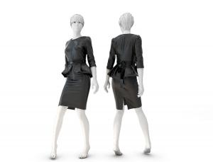 职业装、连衣裙女装模特3d模型 职业装、连衣裙女装模特