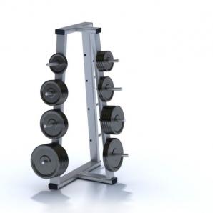 哑铃片、三角形铃片架 健身器材