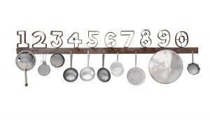 厨房收纳厨具锅、勺、漏网、展示架