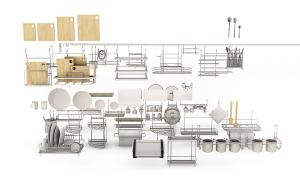 厨房不锈钢收纳架、挂件、厨房用品
