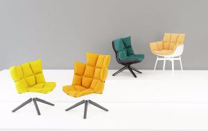 北欧无扶手办公休闲椅