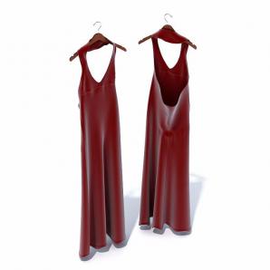 露背连衣裙 衣服3d模型 露背连衣裙 衣服