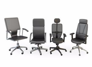 现代扶手办公休闲椅、转椅组合