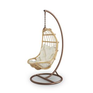 现代藤编吊篮椅