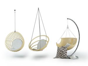 现代秋千摇椅、吊篮吊椅