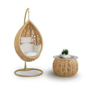 现代藤编吊篮吊椅