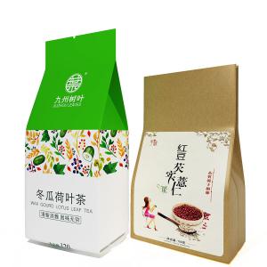 纸袋装荷叶茶、红豆薏苡仁食物食品