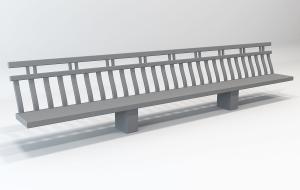 中式建筑凉亭座椅