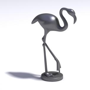 行走中的鹤雕塑