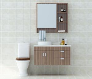 现代卫生间洗手盆收纳柜、马桶