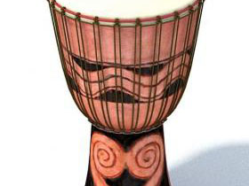 红色手鼓、非洲鼓
