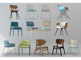 现代儿童单椅、休闲椅子组合