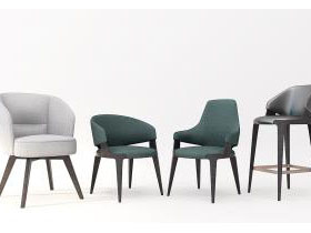 北欧布艺餐椅、休闲椅子