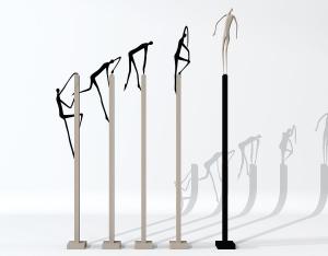 现代抽象攀爬人物雕塑、装饰摆件