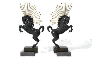 现代骏马雕塑、摆件