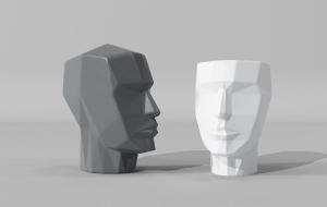 抽象几何人物雕塑摆件