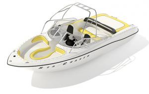 船头也可坐人的快艇