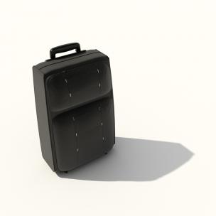 软质拉杆箱3d模型 软质拉杆箱