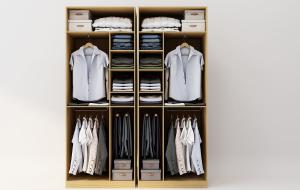 衣柜衣服收纳展示3d模型 衣柜衣服收纳展示