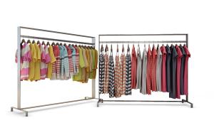 服装店短袖上衣、连衣裙3d模型 服装店短袖上衣、连衣裙