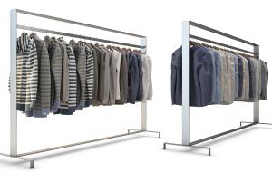 服装店男士秋季休闲装、外套上衣3d模型 服装店男士秋季休闲装、外套上衣