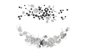 树叶、鱼群荷叶墙饰、挂件