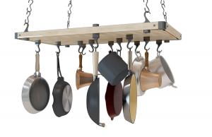 厨房顶部收纳平底锅、炒锅、奶锅