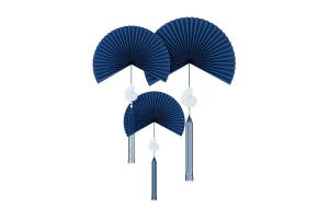 中式折扇吊坠墙饰、装饰挂件