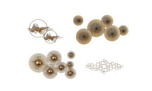 金属铁艺山水、花朵墙饰、挂件