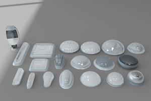 现代圆形玻璃灯罩吸顶灯