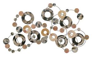 新中式圆环、圆点墙饰、挂件