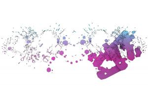 现代喷溅图案挂件、墙饰