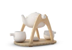 韩式瓷器茶具、木架装饰品