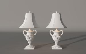 欧式雕花茶壶灯柱台灯