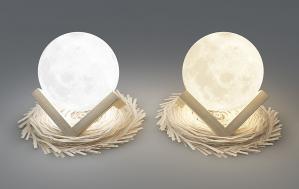 现代鸟巢鸟蛋造型台灯