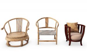 中式实木圈椅、休闲椅组合