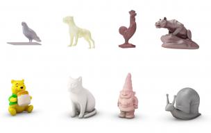各种动物雕塑、摆件