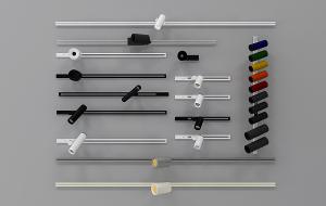 现代直行轨道灯、彩色轨道射灯