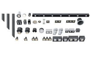 现代单头射灯、双头斗胆灯、轨道灯