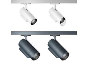 现代黑色、银色轨道灯